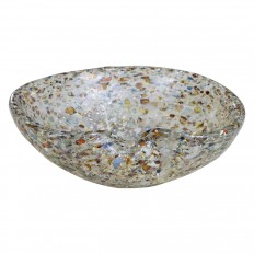 Petite speckled Murano glass bowl